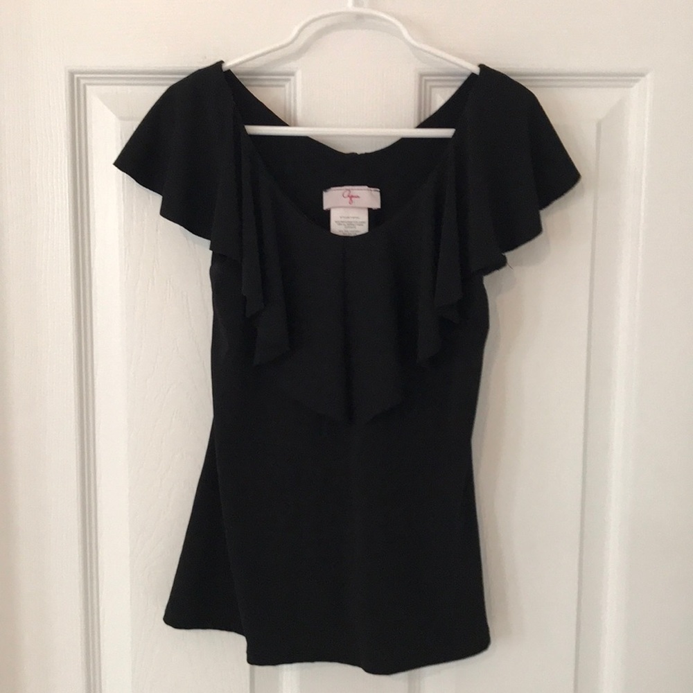 Aqua Ruffle Top - Picture 8 of 8
